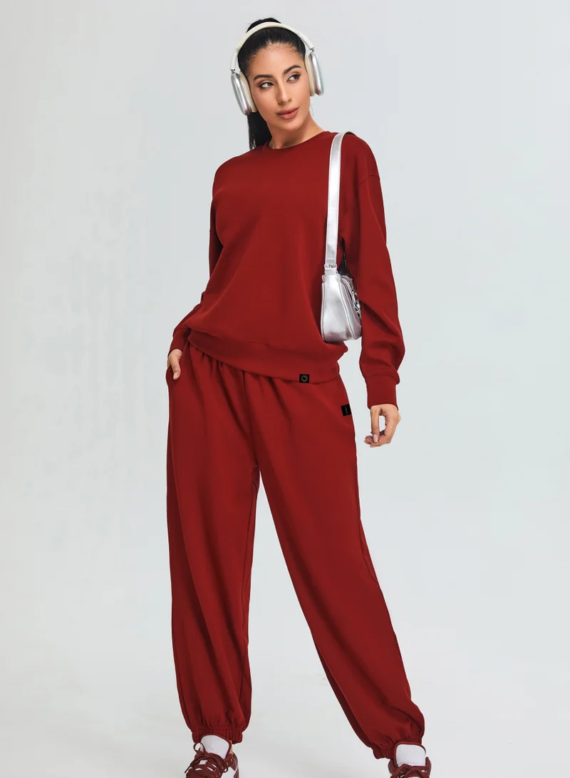 Mid Waist Oversized Joggers